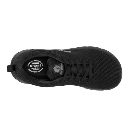 FitVille Wide Toe Box Shoes For Women Breathable Wide Fit Running Shoe Lightweight for Swollen Feet with Cushioned Relief Pain PlatiNum