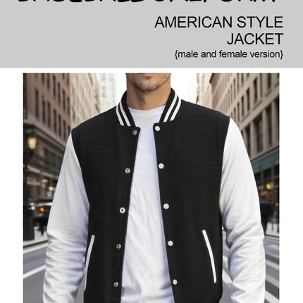 Polk High Number 33 Prints Unisex Jackets Classic Pocket Sportswear Street Fashion Menswear Loose Autumn Baseball Uniform Mens