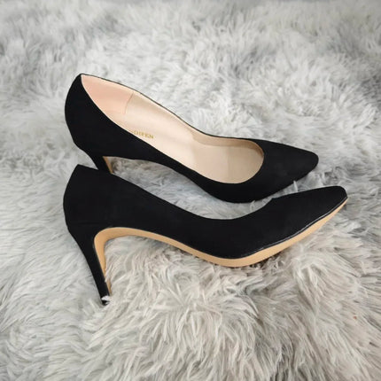Tacchi alti Décolleté classici Tacchi a spillo da donna Punta ponited sexy Moda Ufficio Festa Matrimonio rosso Comfort femminile Scarpe da festa da donna platinumshop