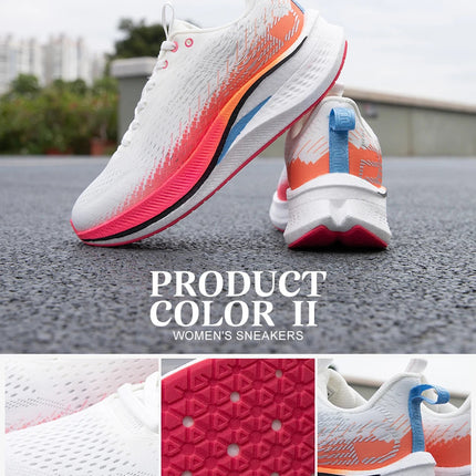 Baasploa Running Shoes Men Carbon Plate Professional Cushioning Anti-slip Sneaker Female Casual Breathable Jogging Sports Shoes PlatiNum
