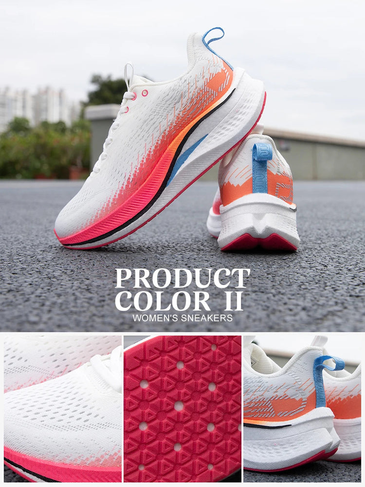 Baasploa Running Shoes Men Carbon Plate Professional Cushioning Anti-slip Sneaker Female Casual Breathable Jogging Sports Shoes PlatiNum