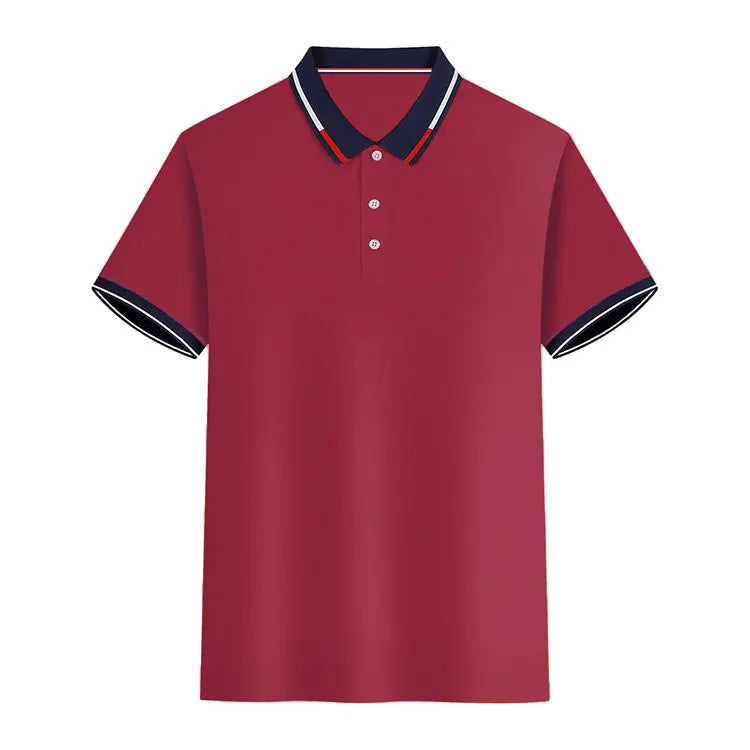Top a maniche corte da uomo T-shirt casual quotidiana a maniche corte con risvolto casual a maniche corte T-shirt casual da uomo