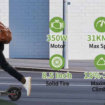 Monopattino Elettrico M365PRO/M365 X1, 36V 10.5Ah, Motore 500W, Autonomia 35KM, Velocità 31KM/H, Pneumatici Solidi 8.5 Pollici, Pieghevole, App Smart, EScooter