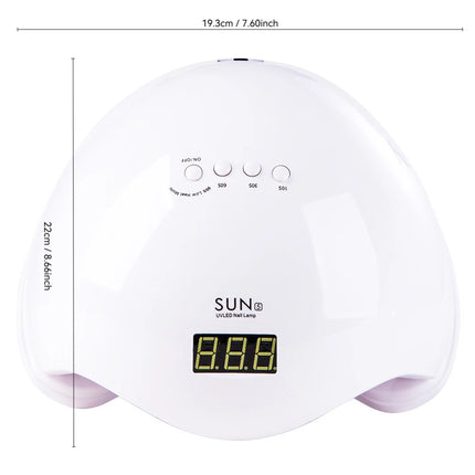 Professional Gel UV LED Nail Dryer Smart Infrared Auto Sensor 99s Low Heat Mode for Sensitive Skin Digital Display Fast Curing Nail Lamp for Home DIY Salon Manicure