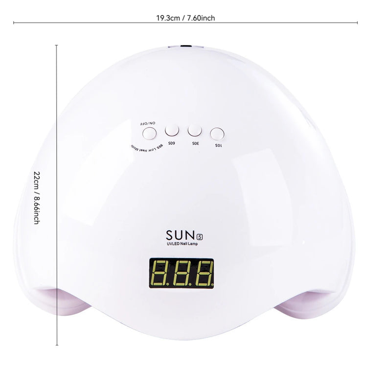 Professional Gel UV LED Nail Dryer Smart Infrared Auto Sensor 99s Low Heat Mode for Sensitive Skin Digital Display Fast Curing Nail Lamp for Home DIY Salon Manicure