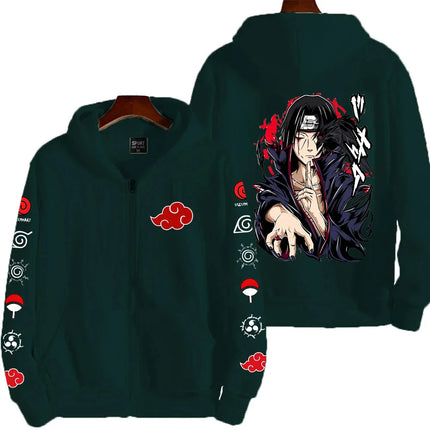 Uchiha Itachi Naruto Nikkan 2026 New Fashionable Harajuku Men's Trendy Casual Sweatshirt Men's Couple Style Coat