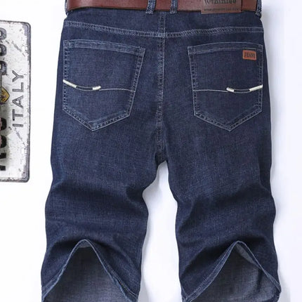 Nuovi pantaloncini di jeans di fascia alta da uomo nella primavera e nell'estate del 2025, pantaloncini di jeans casual da lavoro di marca larghi e versatili