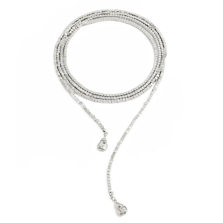 Salircon 4 Stili Boho Irregolare CCB Collana Lunga In Rilievo Donne Hip Hop Creativo Sexy a Forma di Y Catena Della Clavicola Elegent Gioielli PlatiNum