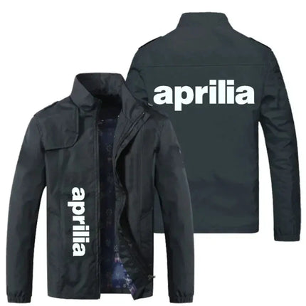 NEW Spring Autumn Men APRILIA LOGO jackets Popular Printed casual fashion7 loose biker jacket Men street baseball uniform2345 PlatiNum