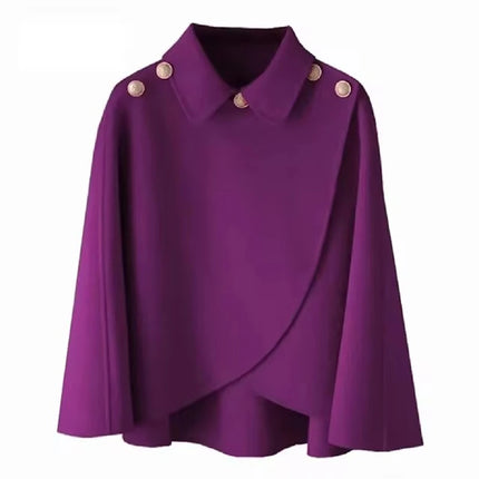Women's Woolen Shaw Coat 2025 Autumn Winter Korean Version Short Ladies Jacket Temperament Elegant Femme Woolen Outerwear