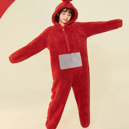 Adults Kids Onesies Soft Long Sleeves Pajamas Dipsy Tinky Winky Po Lala Costumes Home Clothes Women Unisex Homewear