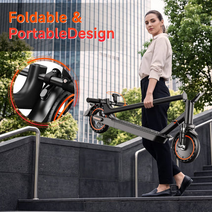 Monopattino Elettrico TODIMART T6 per Adulti, Motore 350W (Picco 500W), Batteria 36V 7.8Ah, Pneumatici Solidi a Nido d'Ape Antiesplosione da 8.5 Pollici, Connessione APP, Pieghevole