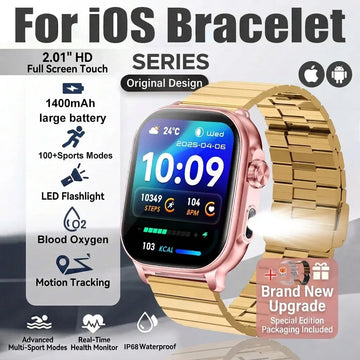 2026New Smart Watch For Women Gift  HD AMOLED Full Touch Screen Sports Fitness Watches Bluetooth Calls Digital Smartwatch Ladies