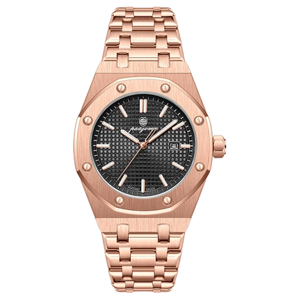 Customized Watch PAAZOMU Business Man Wristwatch Waterproof Luminous Date Men Watch Stainless Steel Quartz Watches For Men Reloj