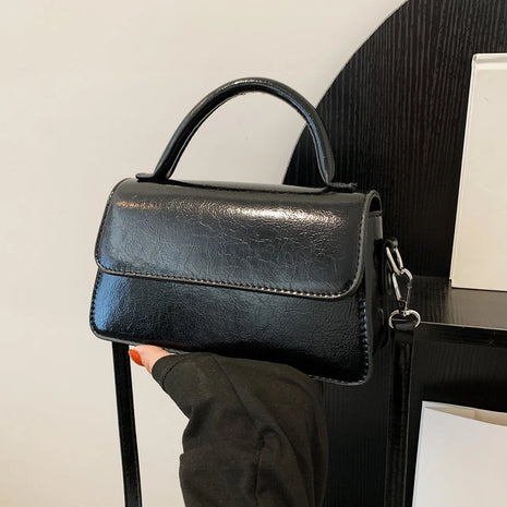 Borsa a mano da donna alla moda, in pelle PU di alta qualità, borsa tote casual per lo shopping quotidiano, per signore.