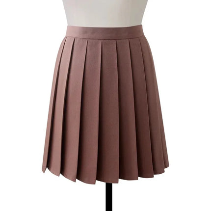 Gonna longuette a pieghe a vita alta da donna Y2k Estate al ginocchio stile preppy Harajuku Hot Street School Cosplay Casual Faldas femminili