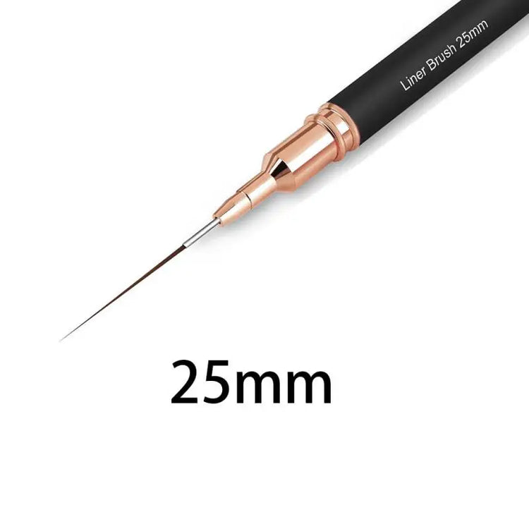 6 Size Nail Art Liner Brushes 5/7/9/11/20/25mm Painting Nail Art Brush Dotting Drawing Tool Long Lines Thin Details Manicure Pen