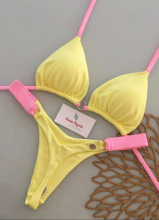 Micro Bikini 2026 Push Up Donna Costumi da Bagno Sexy Brasiliani Set Bikini Perizoma Stampa Biquini Abbigliamento Mare Estivo