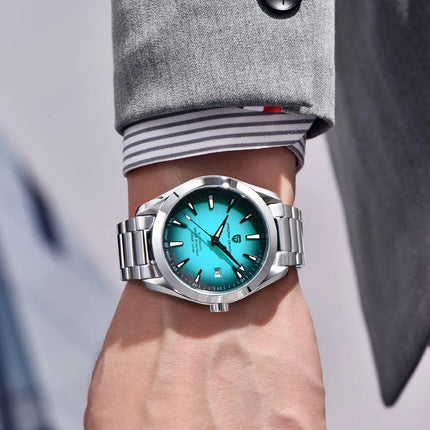 PAGANI DESIGN A150 40MM Orologio meccanico automatico da uomo con vetro zaffiro, sportivo, subacqueo, in acciaio inossidabile, impermeabile, per uomo