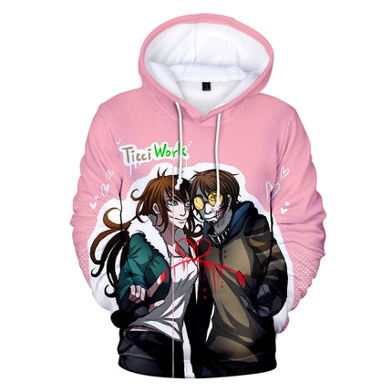 Luxury Novelty Cute Creepypasta Ticcitoby 3D print Hoodies Sweatshirts Men/Women Sweatshirt Casual Long Sleeve Pullovers