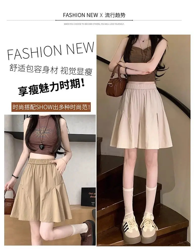 Shorts Womens Woolen High Waist Double Deck Winter Office Lady Mature Classic Elegant Commuter Flannel Warm Formal Workwear