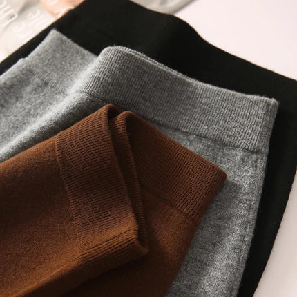 Birdtree,90.3% Sheep Wool 5.8% Cashmere Knitted Skirt,Woman Elastic Waist Straight Skirts,Autumn Rear Slit Maxi Skirt D5O728JF PlatiNum
