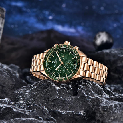 PAGANI DESIGN PD1701 Orologi da uomo di lusso in oro Orologi da polso al quarzo Cronografo VK63 Orologio da uomo AR Orologio con specchio in zaffiro Regali