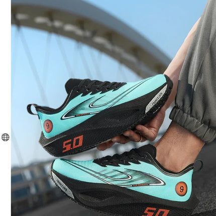 Unisex 2025 Full Carbon Plate Running Shoes Professional Marathon Racing Lightweight Bounce Cushion Breathable Sports Sneakers PlatiNum