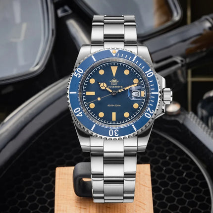ADDIESDIVE 41mm Men's Quartz Watch Mineral Glass 200m Water Resistance Luminous Hands/Markers Japanese Movement Business Style
