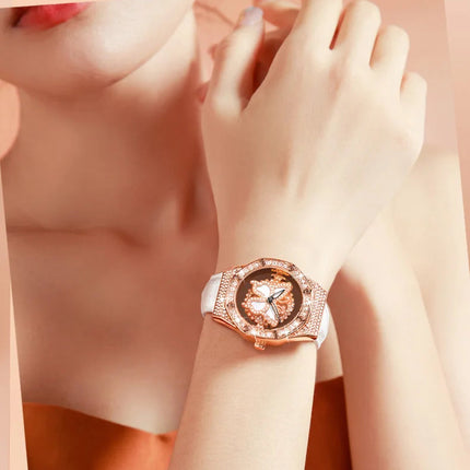 OLEVS 9996 Orologio Elegante di Lusso da Donna, Orologio al Quarzo Scheletrato, Impermeabile, con Quadrante Luminoso e Diamanti, Regalo Originale platinumshop