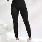 Women Sports Leggings V-waist Elastic Peach Buttocks Fitness Pants With Raised Hips And High Waist Seamless Yoga Pants Tight PlatiNum