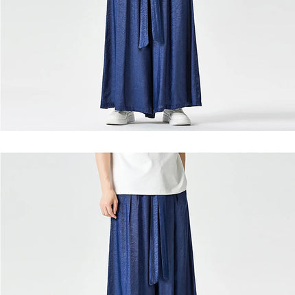 Pantaloni a gamba dritta Pantaloni a gamba larga floreali con superficie in raso retrò stile cinese Pantaloni casual larghi da uomo Comodi e traspiranti