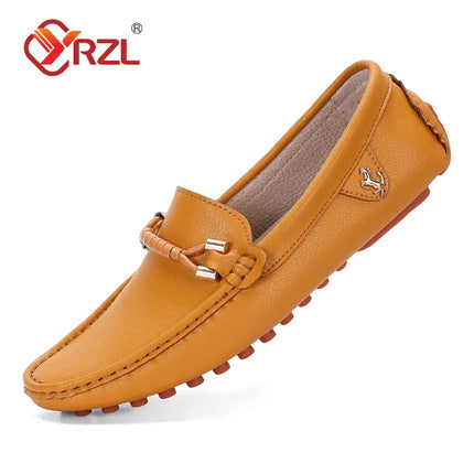 YRZL Mocassini da uomo Scarpe in pelle fatte a mano Scarpe da guida casual Scarpe slip-on Mocassini comodi di lusso Scarpe da uomo Taglie forti 37-48