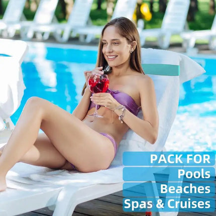 Fasce per asciugamani per sedia da spiaggia supporto per cinghie per asciugamani in Silicone per le vacanze perfetto per asciugamano fisso da spiaggia per la crociera di carnevale