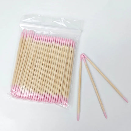 500/100Pcs Orange Wood Sticks for Nails BULK Double Sided Cuticle Pusher Remover Nail Art Manicure Pedicure Tool for 2027