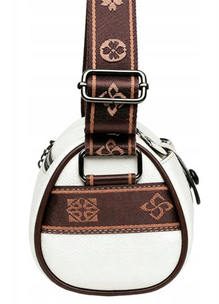 Borsa a Tracolla in Pelle Bianca 2-in-1 per Donne, Borsa a Tracolla Capiente con Tasca per Telefono, Elegante Borsa da Città