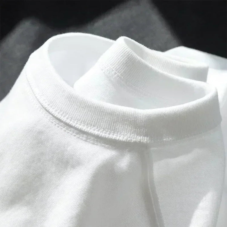 Men's Solid Color Casual Crew Neck Long Sleeve T-Shirt, Casual Comfortable Pure Cotton High-Quality Unisex Fitness T-Shirt PlatiNum
