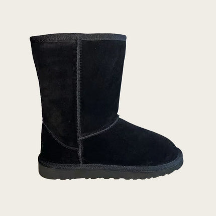 New HOT model women's winter ultra-mini boots - Women's Australian platform boots - Leather material warm boots - Fur decoratio