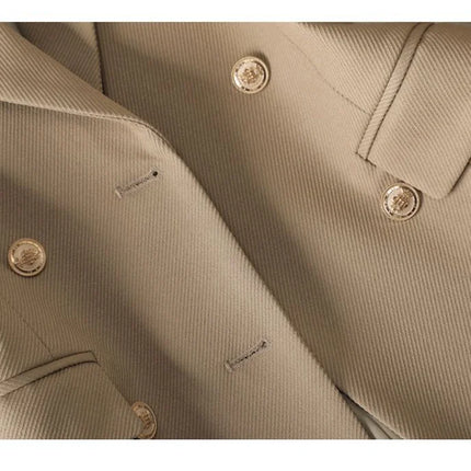 Autumn Winter Jacket Women Long Blazer Khaki Coffee Black Office Ladies Formal Jacket Business Work Wear Coat Female Outerwear