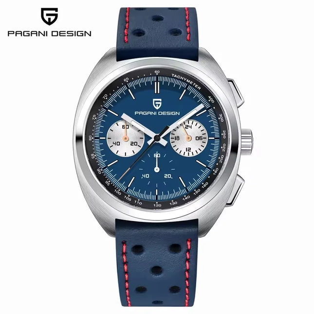 PAGANI DESIGN 2026 Nuovo Orologio al Quarzo con Quadrante Panda, Tutto in Acciaio, Movimento Giapponese, Cronografo di Lusso, Zaffiro, Luminoso, Impermeabile, Orologio da Uomo