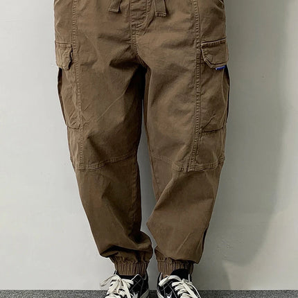 High Quality Cotton Cargo Pants For Men Japanese Streetwear Plus Size Tactical Pants Harajuku Casual Joggers Fashion Trousers