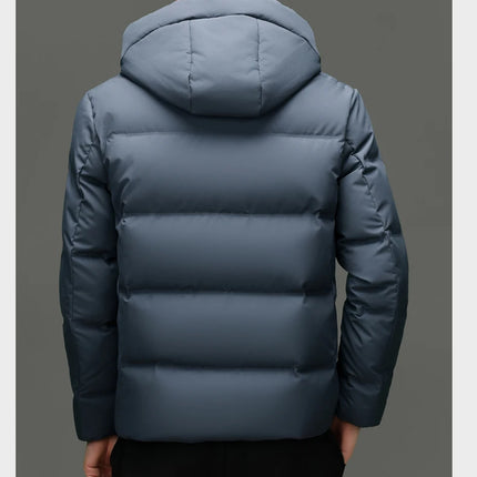 Real 85% Goose Down Jacket Men 2025 Winter Warm Puffer Coat Luxury Hood Thermal Outdoor Jacket Goose Down Parkas Zipper Clothes