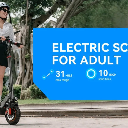 Monopattino Elettrico per Adulti TODIMART D5, E-Scooter Urbano, Batteria 48V 10.4Ah, Motore 499W, Velocità Massima 24.99km/h, Autonomia 30-45km, Pieghevole, Portatile, per Pendolari, Alte Prestazioni