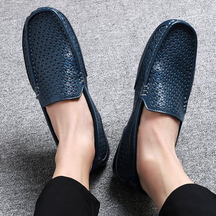 Scarpe casual da uomo di marca di lusso estiva Mocassini da uomo in vera pelle morbida Mocassini Designer italiano Scarpe da barca traspiranti
