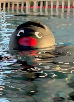 Nuovo cuffia da nuoto elastica Cappello da nuoto in silicone impermeabile allargato Comodo cappello da nuoto professionale con protezione per le orecchie