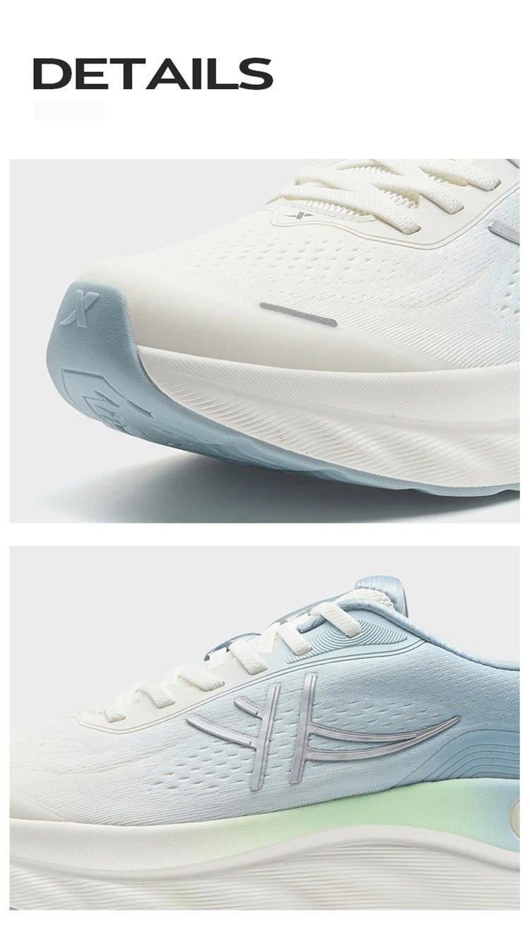 Xtep Cloud Wing 3.0 Men's Running Shoes 2025 Summer New Stability Shock Absorbing Wear Resistant Soft Sole Sneakers 875319110003 PlatiNum