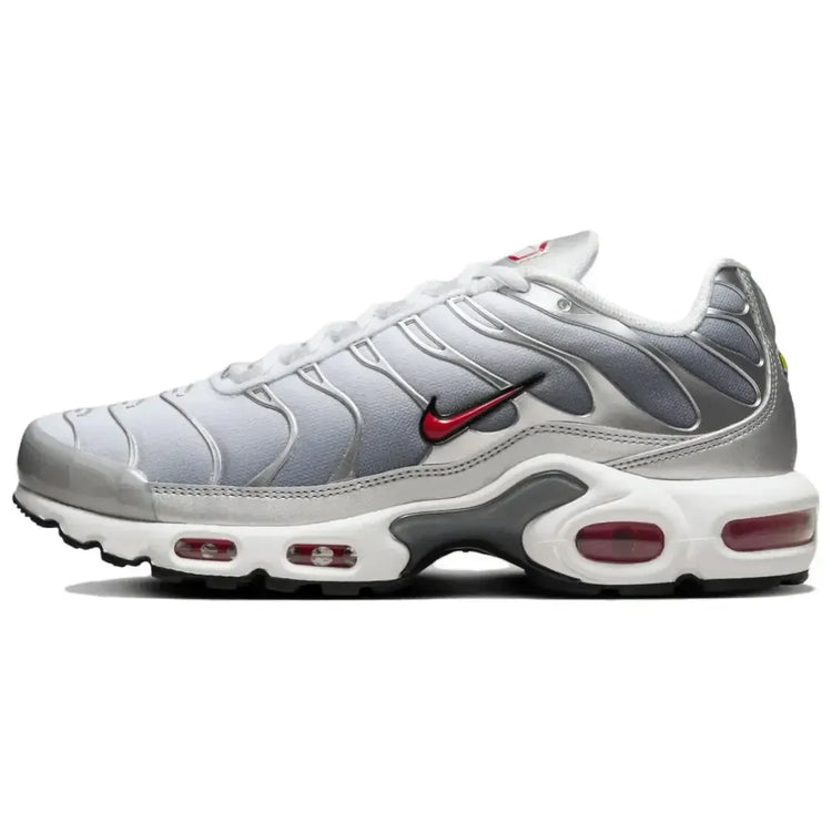 Nike Air Max Plus TN Unisex Low Top Running Shoes Gray Red Comfortable Durable Casual Sneakers HM9654-001