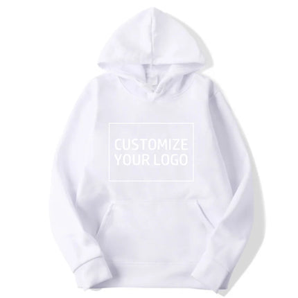 Diy Your Own Design Print Pattern Customize Autumn Long Sleeve Hoodies Solid Color Women Fashion 10 Colors Tops