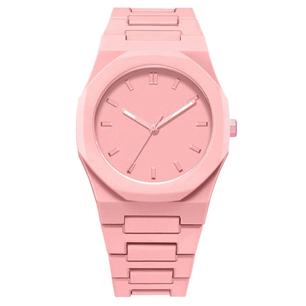 Orologio al quarzo dal design minimalista per uomo, casual, leggero, cinturino in plastica, impermeabile, sportivo, da lavoro, orologio creativo da uomo platinumshop