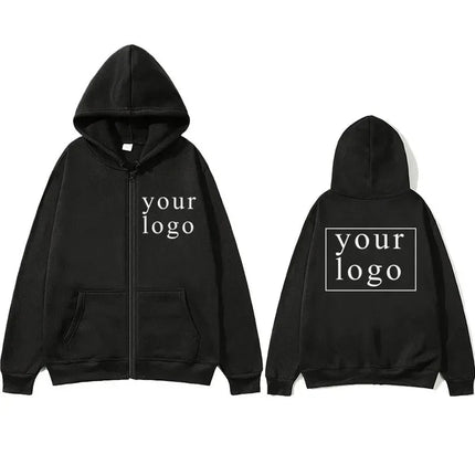 Men Women DIY Zipper cardigan hoodie 2025 New Fashion Your Own Design Brand Logo/Picture Personalized Custom Anywhere